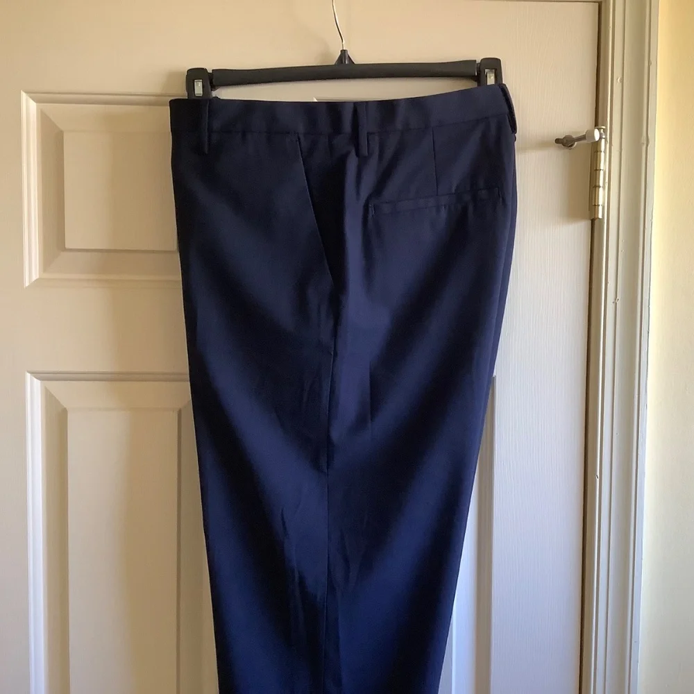 ZARA Suit Pants Slacks Navy Blue SZ 34/31
